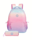 Conjunto Mochila + Estojo Degradê