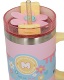 Pink Glitter 900ml Thermal Cup