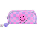 Estojo Multi Pockets Smiley Chess Roxo / Rosa Marshmallow