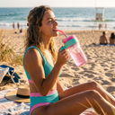 Pink Plastic Tumbler 920ml