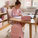 Meshy Pink Backpack