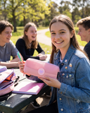 Meshy Pink Pencil case